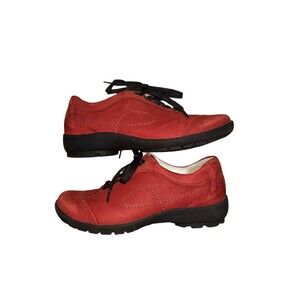 Waldlaufer Luftpolster Weite H Suede Red Comfort Shoes US 7 Womens